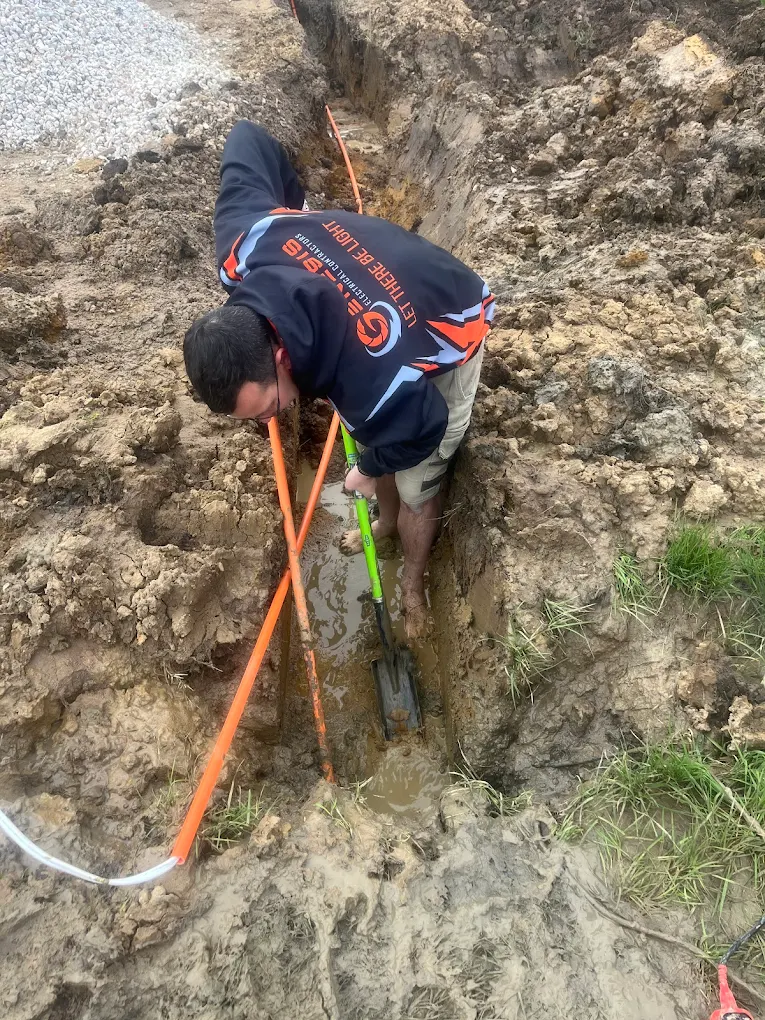 Electrical trenches and cabling